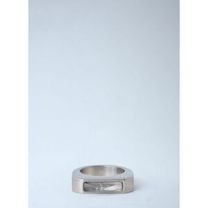 Rick Owens Women Pyramid Palladium Brass Ring